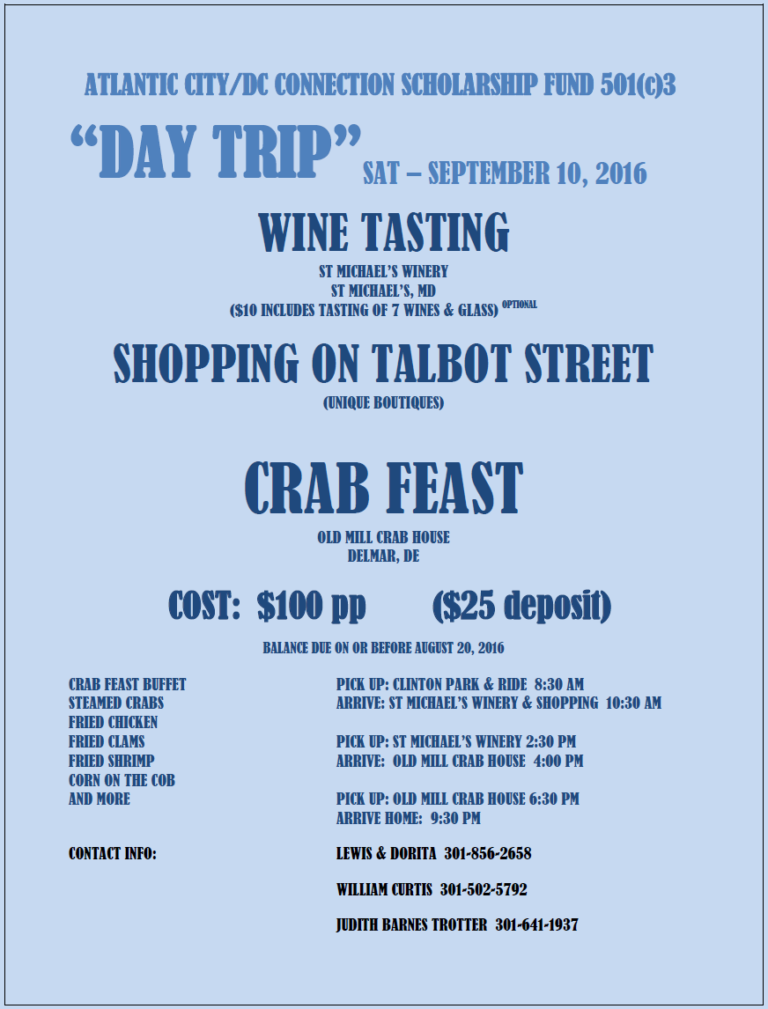 Crab Fest 2016 Atlantic City / DC Connection